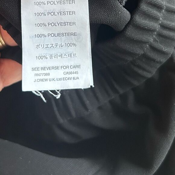 J. Crew Black Joggers Zipper Pockets Size 2 - Picture 8 of 14